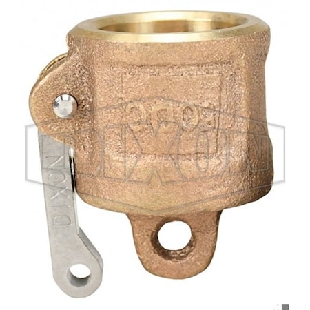 Dixon Type DC Cam and Groove Dust Cap, 1/2 in, Brass, Domestic 50-DC-BR